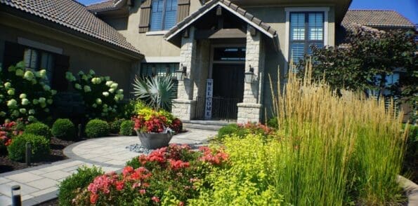 Front Door Planting Landscape Design Kansas City