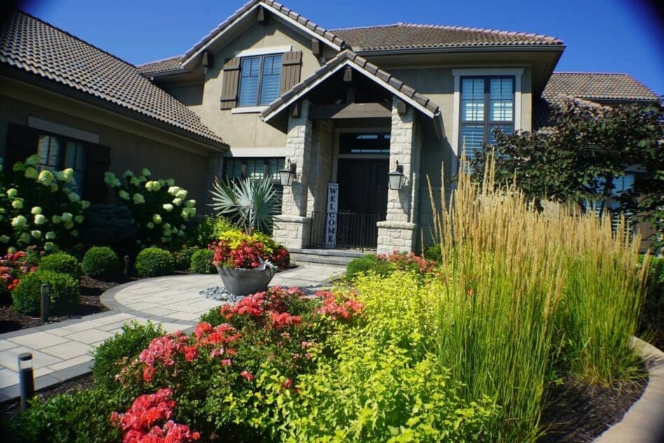 Front Door Planting Landscape Design Kansas City