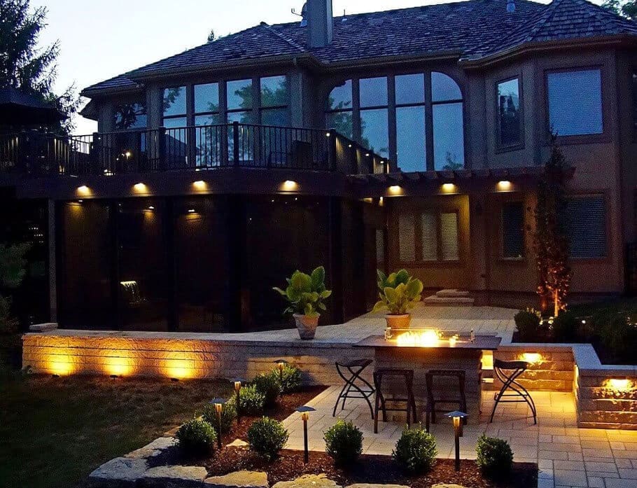 plants & lighting landscaping Kansas City