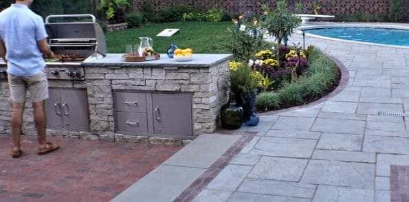 Swimming Pool With Kitchen Design Kansas City
