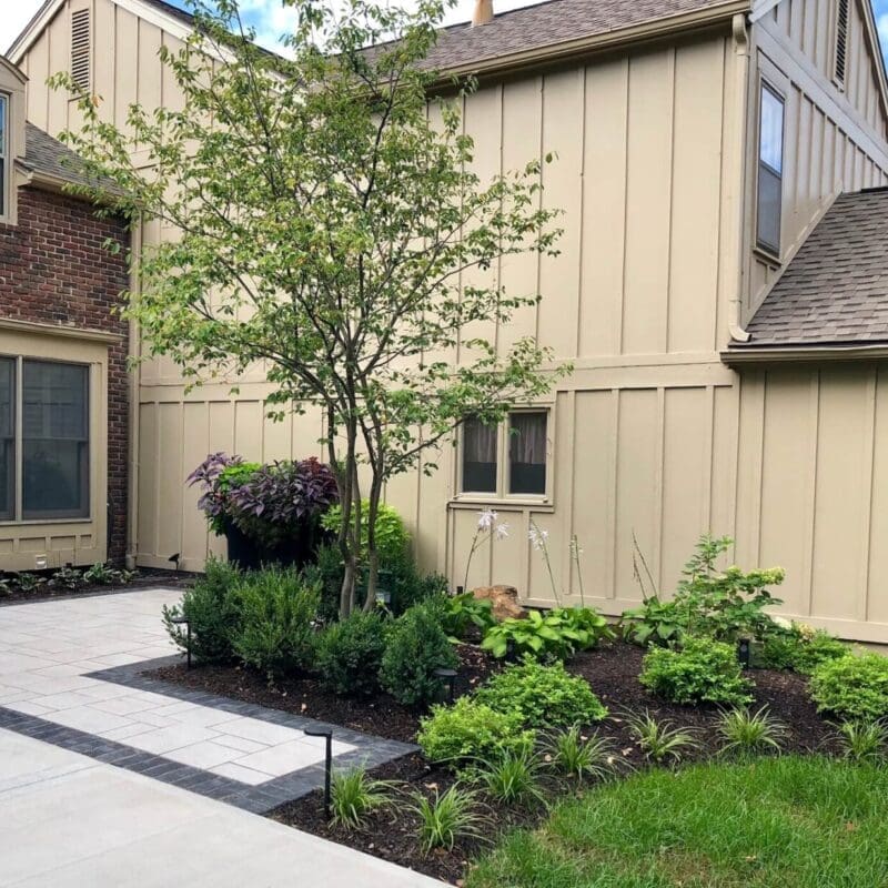 Patio Walkway Landscape Design Kansas City